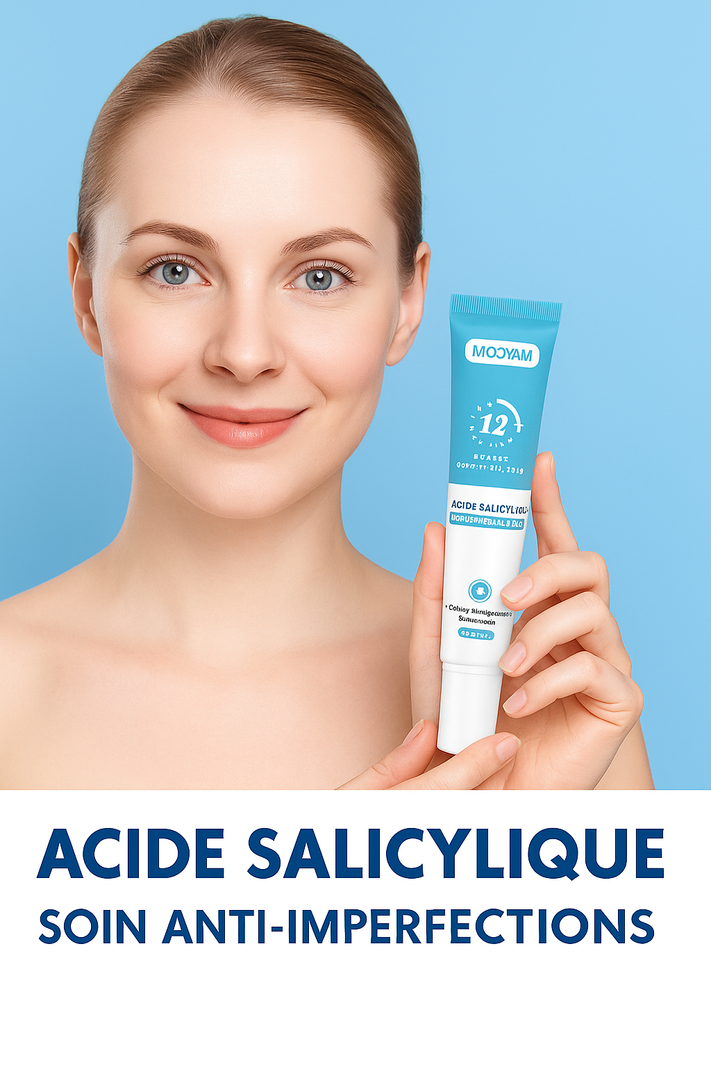 Gel Anti-Acné MOOYAM au Collagène – Résultats en 12h, Peau Lisse & Éclatante